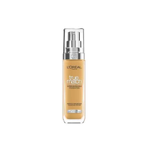 L'Oréal Paris True Match - Fondotinta liquido con acido ialuronico e aloe vera 6.5.N Neutral Medium