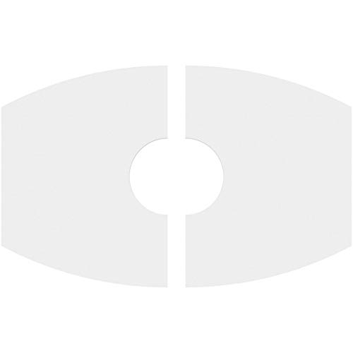 Image of Ekena Millwork CMP26X17KY2-06000 Kailey Architectural Grade PVC Contemporary, Two Piece Urethane Ceiling Medallions 26 inchW x 17 3 /8 inchH x 6 inchID x 14 inchC x 1 inchP