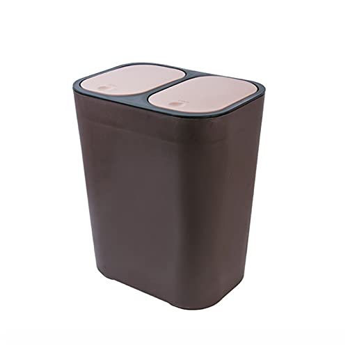 Poubelle de recyclage marron pour stopper le désordre du tri