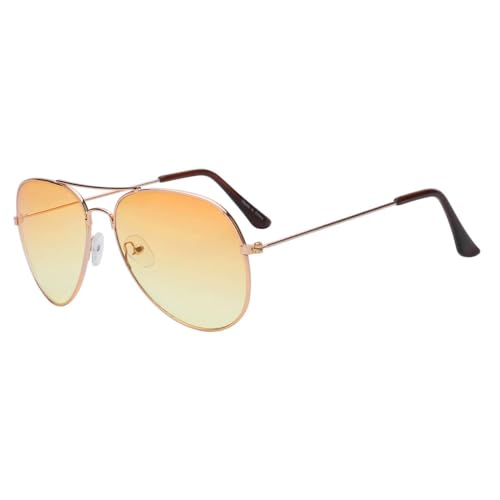 Image of OWL Aviator Pilot Sunglasses for Women and Men Size Medium Gold, Black, Silver, Bronze, Colorful Metal Frame
