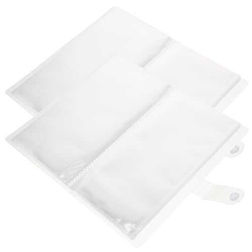 Gadpiparty 2 Piezas Álbum Transparente para Colección de Entradas Organizador Portátil para Tarjetas de Recuerdo y Billetes Protector Resistente para Fotos y Souvenirs