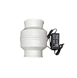 TIEOAXFT Kanalventilator, leiser Inline-Rohrventilator for die Belüftung der...