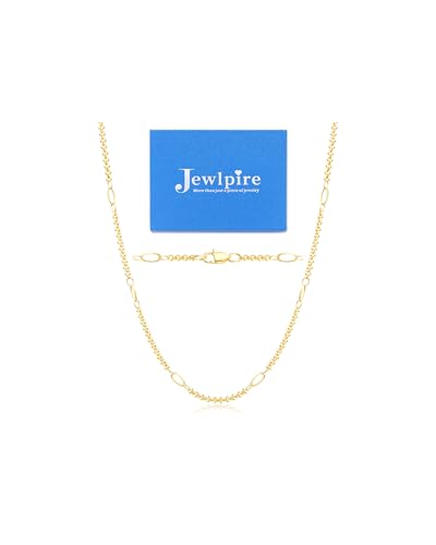 Jewlpire Gold Plated Chain for Women, 14K Gold Plated Necklace