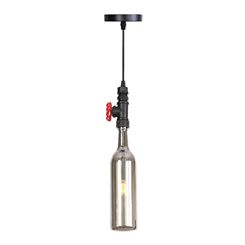 Candelabro de botella de vino con bombilla G4 para renovar techos aburridos y oscuros