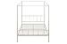 Novogratz Marion Canopy Bed, White, Full