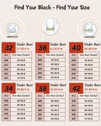 Image of Brida Kavya Xtra Soft Cotton Round Stitch Bra for Women | Full Coverage | Non-Padded | Wireless | Double Layer Saree Bra | Daily Use Combo Color May Vary