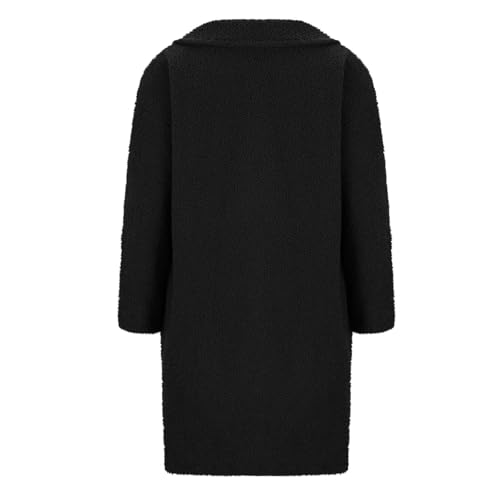 for Women Fall Winter Long Sleeve Warm Fuzzy Plain Outfits Women 2025 Trendy Regular Fit3