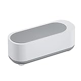 QYLJZB Ultraschall-Schmuckreiniger, batteriebetriebene, tragbare Ultraschall-Reinigungsmaschine, kleiner Ultraschall-Reiniger für Brillen/Uhren/Ohrringe/Ringe/Halsketten, weiß, 7.48 x 2.83x2.67inch