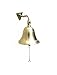 Nautical Specials BR 1843-VC Wall Hanging Rope Polished Dinner Tip Indoor/Outdoor Nautical Bells Variety with Mounting Hardware Bracket Ship Boat Maritime Decor (4