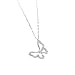 Produktbild AIWEIYER Halskette Schmuck Ketten Frauen Herren Halskette 925 Sterling Silber Hohler Schmetterling Halskette Für Frauen Licht Luxus Zirkon Schlüsselbein Kette Schmuck Geschenke Silber