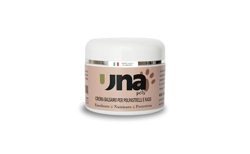 #Commissioniguadagnate<br>Crema Polpastrelli e Naso Cani e Gatti 50ml Una | Formula Naturale con Burro di Karité e Vitamina E | Protegge Ripara e Idrata Zampe e Tartufo da Freddo Caldo e Agenti Esterni | Made in Italy
