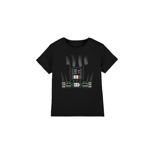 Star Wars Darth Vader Costume Unisex Kids T Shirt, Black, 5-6 Years
