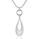 GexoOmgo Long Sweater Necklaces for Women Elegant Teardrop Pendant Layered Y Statement Necklace Modern Fashion Jewelry Gift Box