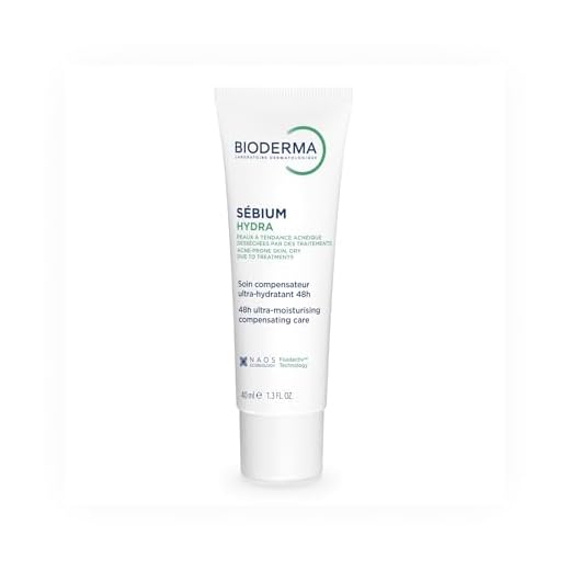 BIODERMA Sébium Hydra - feuchtigkeitsspendende und nährende Pflege - für zu Akne neigende Haut - gleicht die Nebenwirkungen von Aknebehandlungen aus - Tube 40 ml