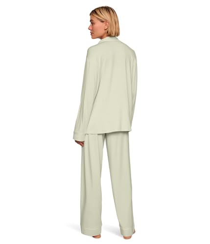 Image of Eberjey Gisele Classic Women's Pajama Set | Long Sleeve Shirt + Long Pants