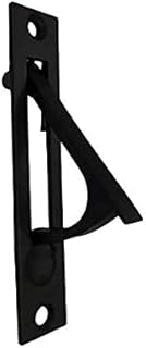 QCAA Solid Brass Edge Pull, 4", Matte Black, 1 Pack, Made in Taiwan