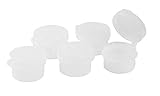 Zink Color 3 Gram plastic Natural Hinged sampling Jar x 50 pc