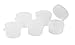 Zink Color 3 Gram plastic Natural Hinged sampling Jar x 50 pc