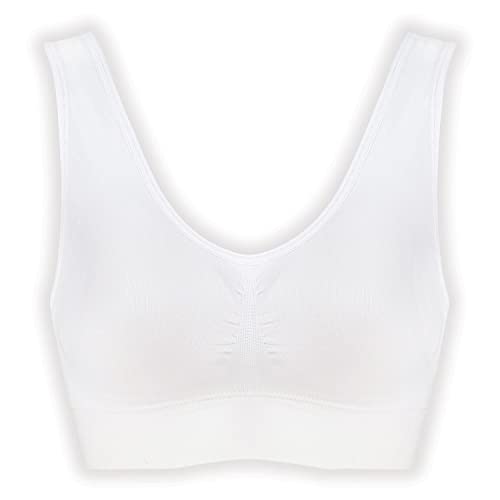 Genie Bra Womens 3 Pack - Wireless Bra For Women, Solid Color Seamless Bra - Neutral - 3X #TOP6