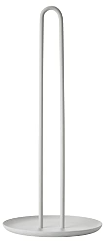 Zone Denmark Singles Küchenrollenhalter Stehend, Küchenpapierhalter aus Metall, Durchm. 14,5 cm, Höhe 32 cm, Warm Grey