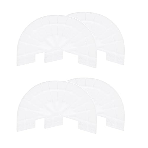Image of HARFINGTON 2pair Shoe Sole Protector for Sneakers Size 7-8 Non Slip Pad Heel Plates Repair for Men and Women, White