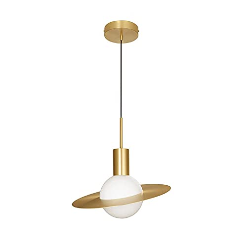 Lustre moderne LED globe en verre pour remplacer un éclairage de salon sombre