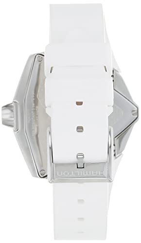 Hamilton Watch Ventura S Swiss Quartz Watch 34.5Mm X 38Mm Case, Mother Of Pearl Dial, White Rubber Strap (Model: H24251391) #TOP2
