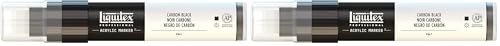 Liquitex Professional Paint Marker with 8-15 mm Wide Nib - Carbon Black (Pack of 2)