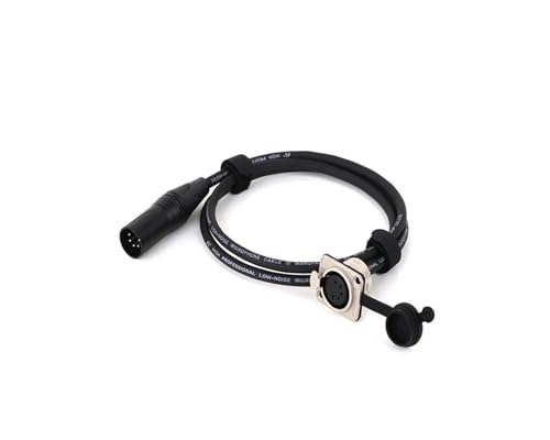 Cable XLR 5 pines macho a hembra tipo D convertidor para micrófono de 8m