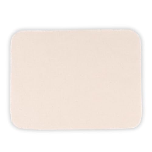 Image of 12 PCS Punch Needle Tufting Cloth Canvas Fabric, Pre-Cut Natural Undyed Cotton ~ 11.5 inch x 8.5 inch DIY Embroidery Rug