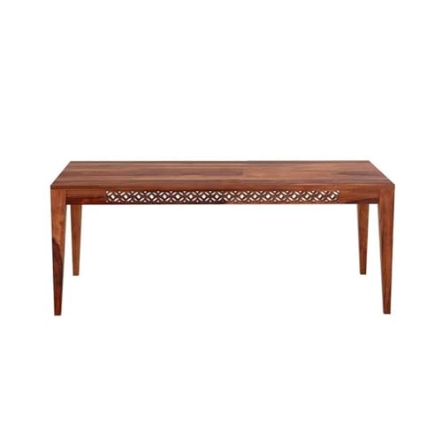 Image of Sheesham Solid Wood 8 Seater Dining Table for Living Room (Teak)