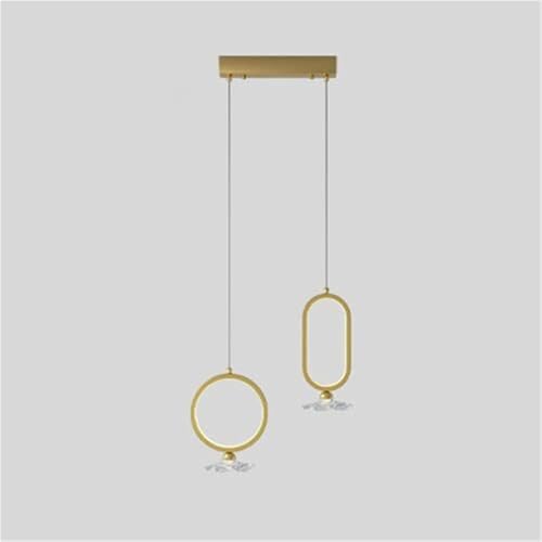 Pendentif de plafond moderne et lumineux en verre suspendu or pour magnifier votre salon
