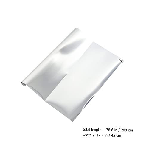 Película de privacidad para ventana OUNONA 200x45 cm plata miniatura 2