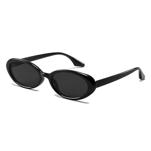 Retro Classic Oval Sunglasses for Women and Men Small 90s Style