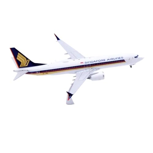 B737-8 9V-MBA en escala 1:200 modelo de avión de aleación para colección y decoración 4