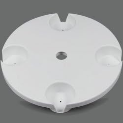 The Beach - Patio Table, 18 Inch Diameter , White by Sand Anchor