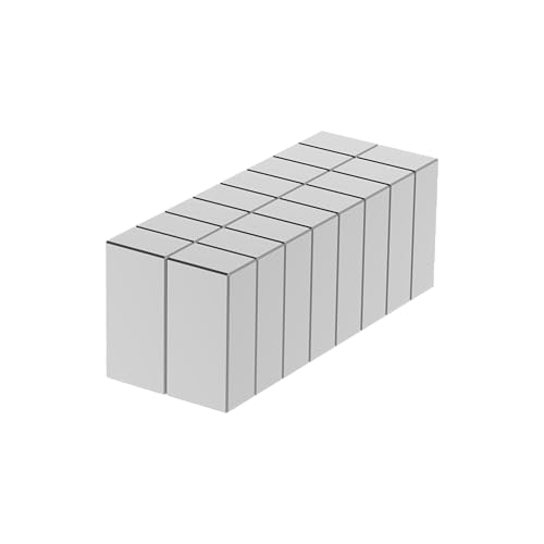 N52-3/4" L x 3/8" W x 1/4" H - 16 Pack, Strong Neodymium Bar Magnets, Powerful Rare Earth Block Magnets, Heavy Duty Industrial Neodymium Strong Block Magnet 0.75 x 0.375 x 0.25 inch image 5
