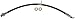 Dorman H622671 Front Driver Side Brake Hydraulic Hose Compatible with Select Lexus Models