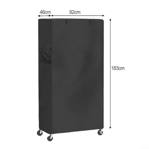 Draht-Regalabdeckung, 420D, strapazierfähig, staubdicht, für den Außenbereich, Standregal-Abdeckungen, 92 x 46 x 183 cm