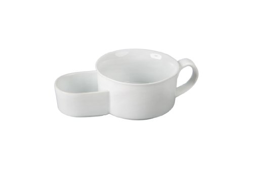 BIA Cordon Bleu 902453 White Porcelain Soup Cracker Bowl 15-Ounce Capacity, White