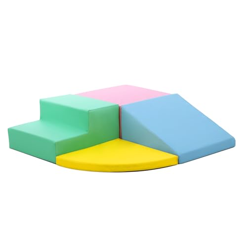 Joyspirit Toddler Foam Climbing Blocks Set - 4PCS Indoor Active Playset, Promotes Physical Development