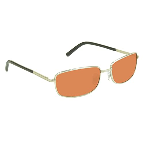 Image of proSPORT Blue Light Blocking Sunglasses - HD Copper Amber Metal Aviator Reduce Eye Strain Better Sleep