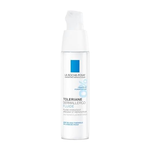La Roche Posay Fluido Facial, Hidrata, Calma y Repara, Enriquecido con Neurosensina y Esfingobioma, Para Pieles Sensibles, Normales a Mixtas, Toleriane Dermallergol, 40 ml