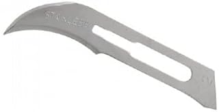 Myco Medical 3001T-12B Glassvan Stainless Steel Surgery Blade, 12B Size, Pack of 100