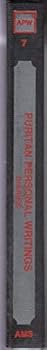 Puritan Personal Writings : Diaries (A Library of American Puritan Writings, Vol 7)