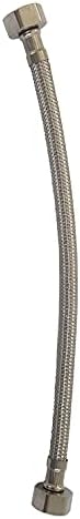Pipe Flexi Connector 1/2" x 1/2" Flexible Water Hose Plumbing 50cm Length