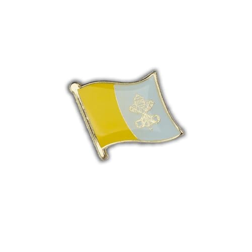 Clj Charles Le Jeune Pin's Drapeau Vatican Flottant - Drapeaux - qualité de finition - Epingle - Broche - Badge - PINS EUROPE