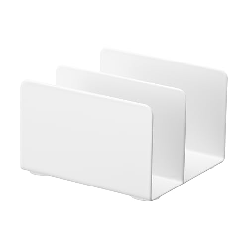 YAMAZAKI 1949 Tower Regal-Organizer, weiß, Stahl, minimalistisch, 7,5 x 8 x 5 cm