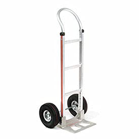 Magliner Aluminum Hand Truck with Curved Handle, Pneumatic Wheels #1