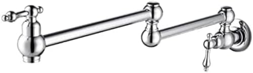 Robinet de remplissage de pot mural en laiton durable pour espace de cuisson moderne